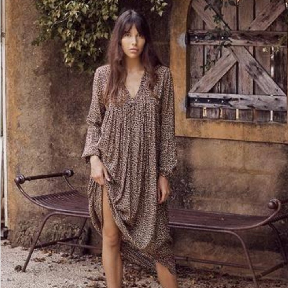 Auguste the Label Cisco Smock Midi Day Dress, AUS12/USA8
